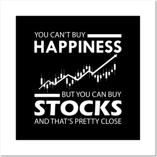 Stock Trader - I can't buy happiness Posters and Art